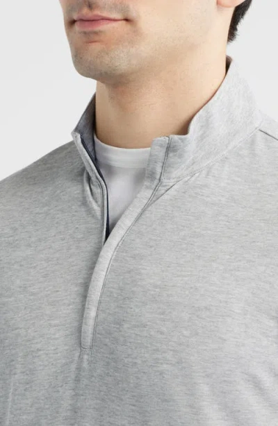 Johnnie-o Pircio Performance Quarter Zip Pullover In Gray