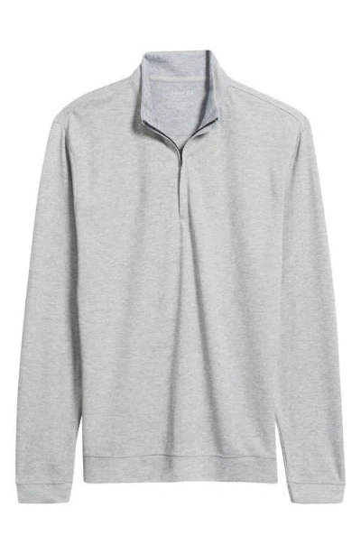 Johnnie-o Pircio Performance Quarter Zip Pullover In Gray