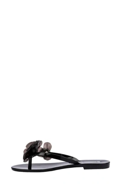 Melissa Harmonic Springtime Flip-flops In Black