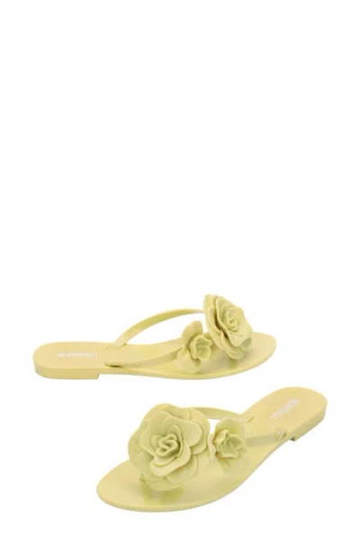 Melissa Harmonic Springtime Flip-flops In Green