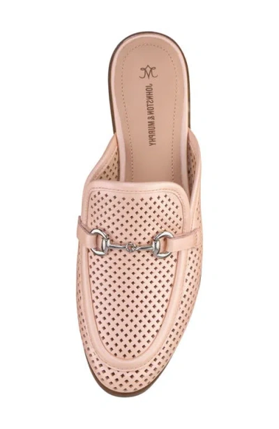 Johnston & Murphy Ali Perforated Bit Mule In Neutral