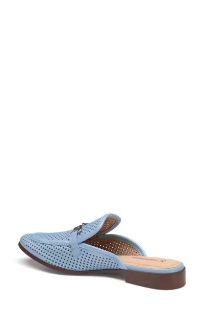 Johnston & Murphy Ali Perforated Bit Mule In Blue