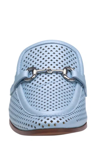 Johnston & Murphy Ali Perforated Bit Mule In Blue