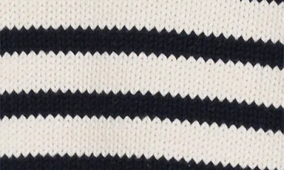 Frame The Mariner Stripe Button Accent Cotton Sweater In Multi
