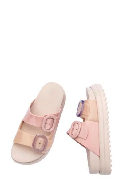 Melissa Cozy Buckled Platform Sandals In Multi