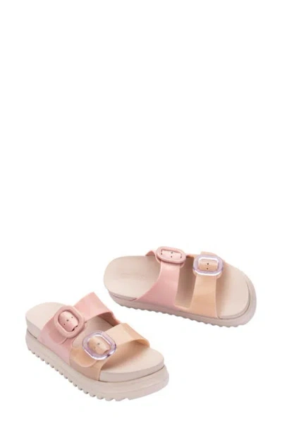 Melissa Cozy Buckled Platform Sandals In Multi