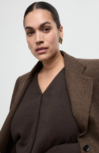 Mango Simone Cardigan In Brown