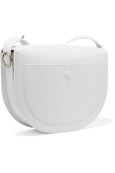 Shop Victoria Beckham Half Moon Box Leather Shoulder Bag