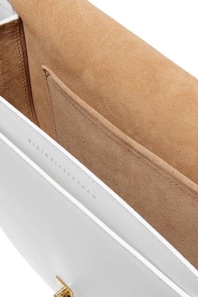 Shop Victoria Beckham Half Moon Box Leather Shoulder Bag