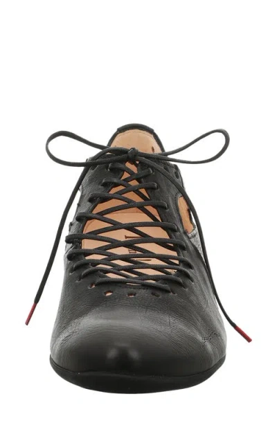 Think ! Guad Lace-up Flat In Black