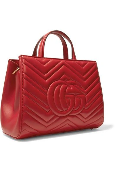 Shop Gucci Gg Marmont Quilted Leather Tote