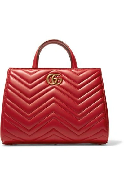 Shop Gucci Gg Marmont Quilted Leather Tote
