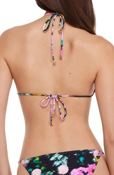 Steve Madden Ring Triangle Bikini Top In Multi