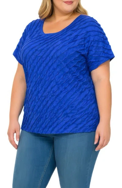 Standards & Practices Ruffle Top In Blue