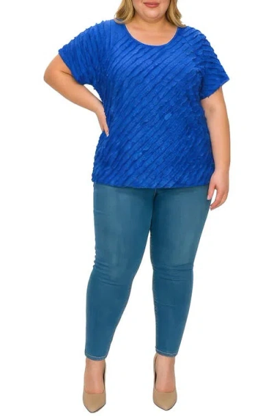 Standards & Practices Ruffle Top In Blue
