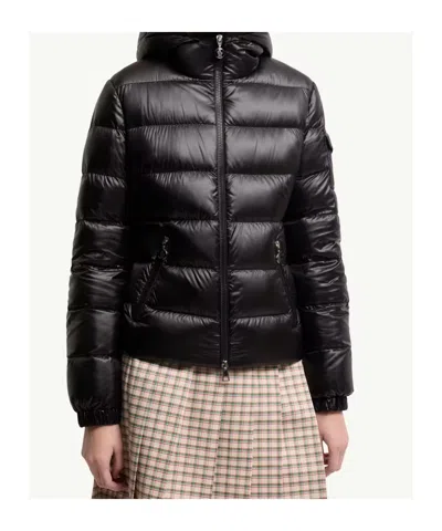 Moncler Long-sleeved Down Jacket In Black