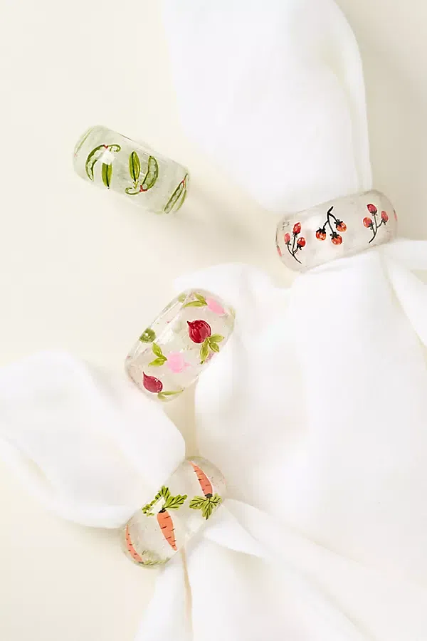 Crudité Boxed Napkin Rings