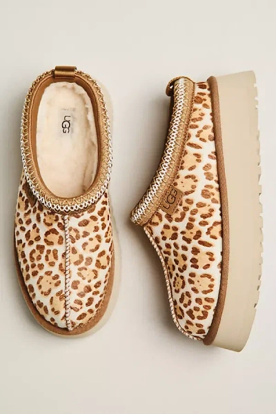 Ugg Tazz Plains Slippers Felicity Leopard Jasmine In Brown