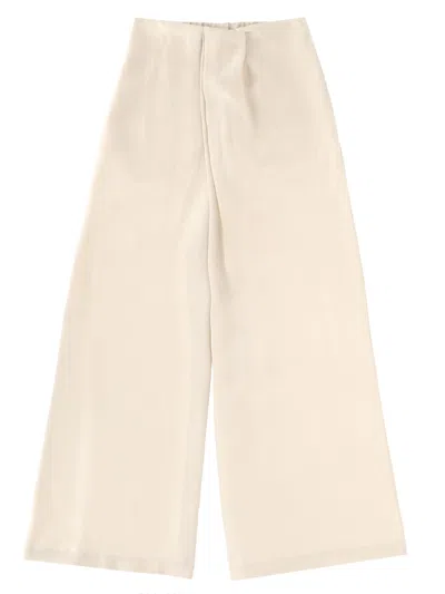 Alysi Tailored Wide Leg Pants Light Design In White