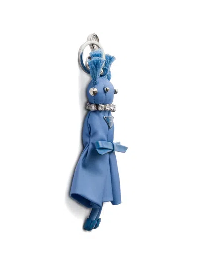 Prada Tassel Keyring In Brown