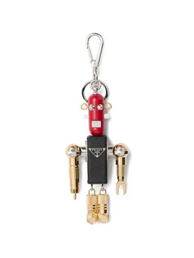 Prada Robot Keyring Charm In Multi