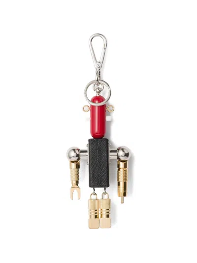 Prada Robot Keyring Charm In Multi
