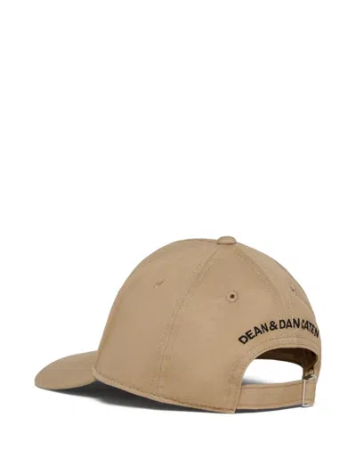 Dsquared2 Logo-print Baseball Cap In Brown