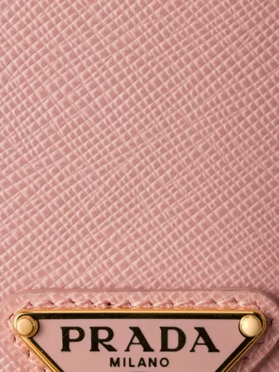 Prada Leather Iphone 17 Pro Max Cases In Pink