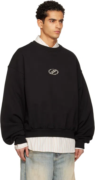 We11 Done Black Se11done Sweatshirt In Black