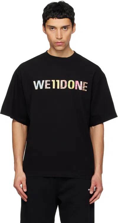 We11 Done We11done Patchwork T-shirt In Black