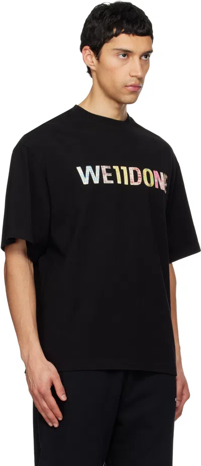 We11 Done We11done Patchwork T-shirt In Black