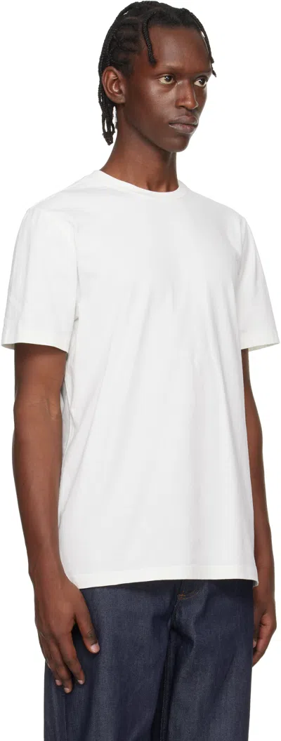 A.p.c. Off-white Lewis T-shirt In White
