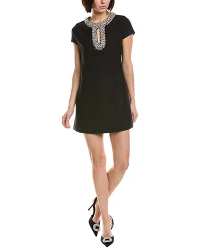 Endless Rose Short-sleeve Keyhole Mini Dress In Black | ModeSens