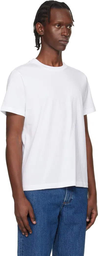 A.p.c. Off-white Lewis T-shirt In White