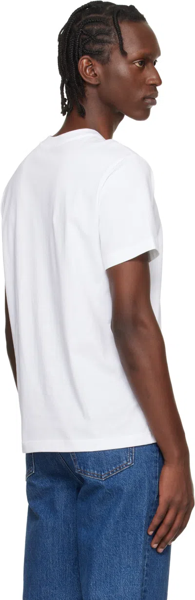 A.p.c. Off-white Lewis T-shirt In White