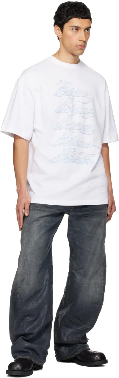 We11 Done Se11done Multi-logo T-shirt In White