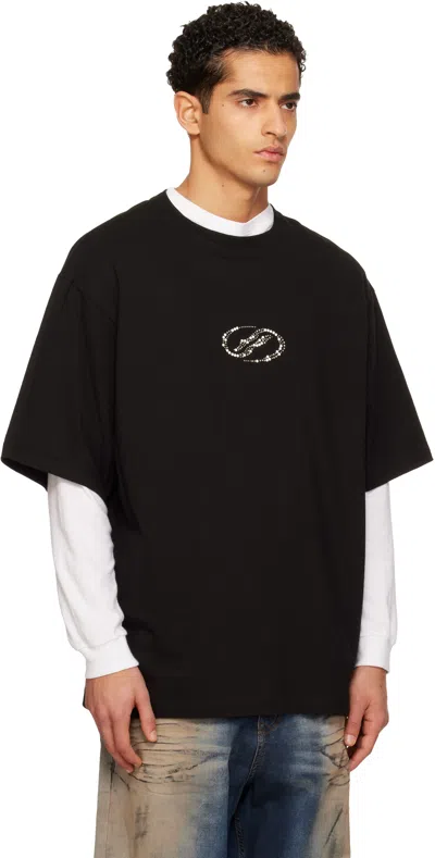 We11 Done Black Se11done T-shirt In Gray
