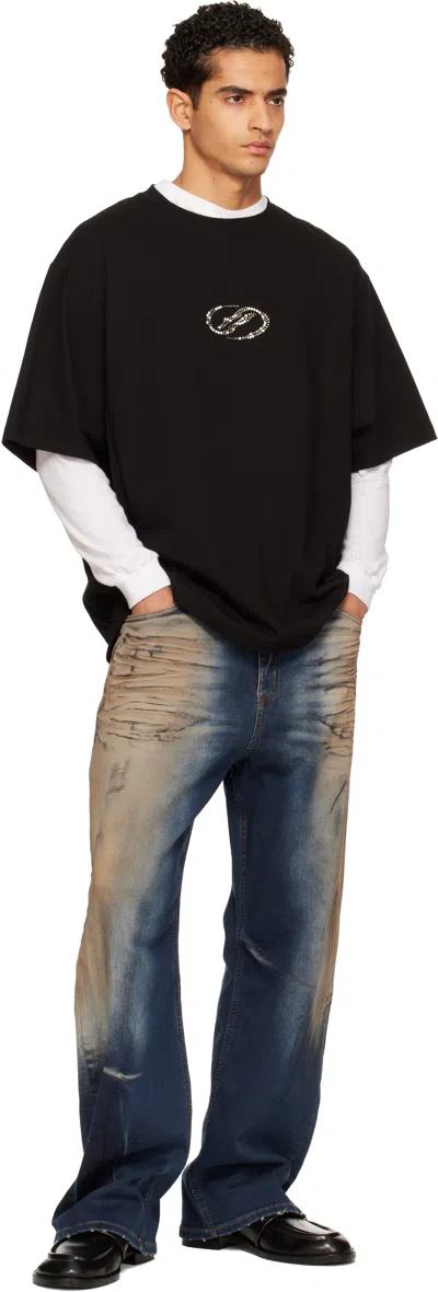 We11 Done Black Se11done T-shirt In Gray