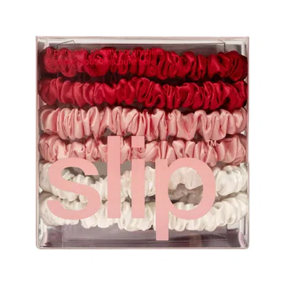 Slip Pure Silk Skinny Scrunchies Set Of 6 In Multi