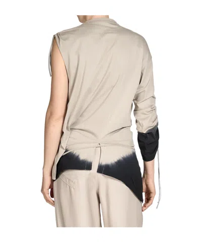 Y-3 Dip-dye Effect T-shirt In Neutral