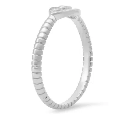 Kylie Harper Sterling Silver Cz Evil Eye Ring In Multi