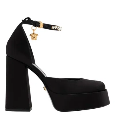 Versace Medusa Aevitas Platform Pumps In Black