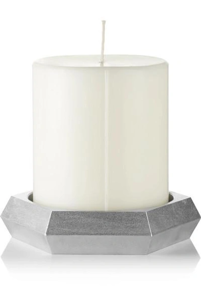 Shop Tom Dixon Alloy Pillar Scented Candle In Colorless
