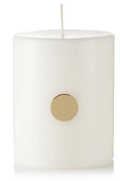 Shop Tom Dixon Alloy Pillar Scented Candle In Colorless