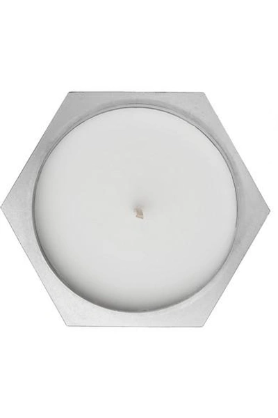 Shop Tom Dixon Alloy Medium Scented Candle In Silver