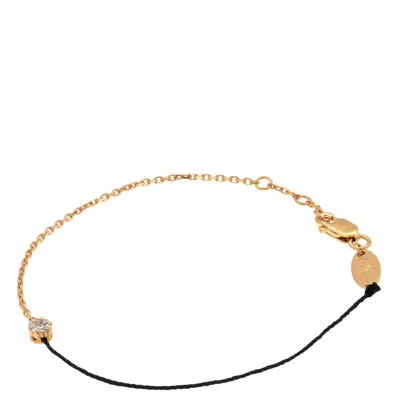 Redline String-chain Illusion Adjustable Bracelet In Black