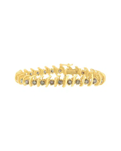 Haus Of Brilliance 14k 6.00 Ct. Tw. Diamond Link Bracelet In Gold