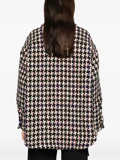 Loewe Houndstooth-pattern Jacket In Multi