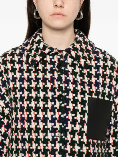 Loewe Houndstooth-pattern Jacket In Multi