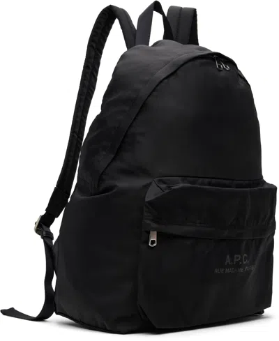 Apc Black Backstage Backpack In Black